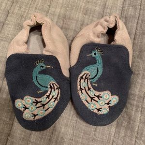 Robeez Navy Penelope Peacock Soft Soles